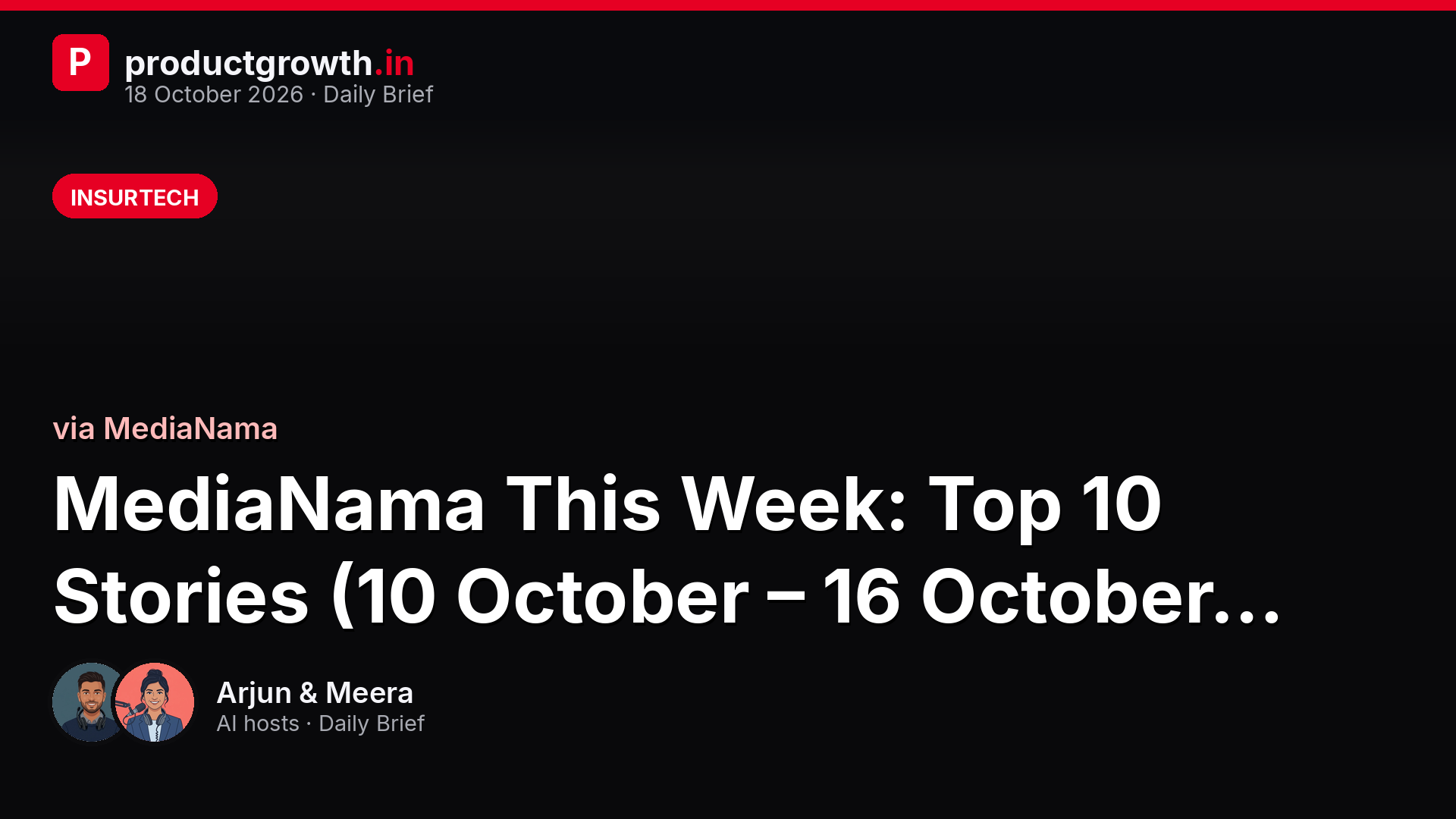 MediaNama This Week: Top 10 Stories (10 October – 16 October 2026)