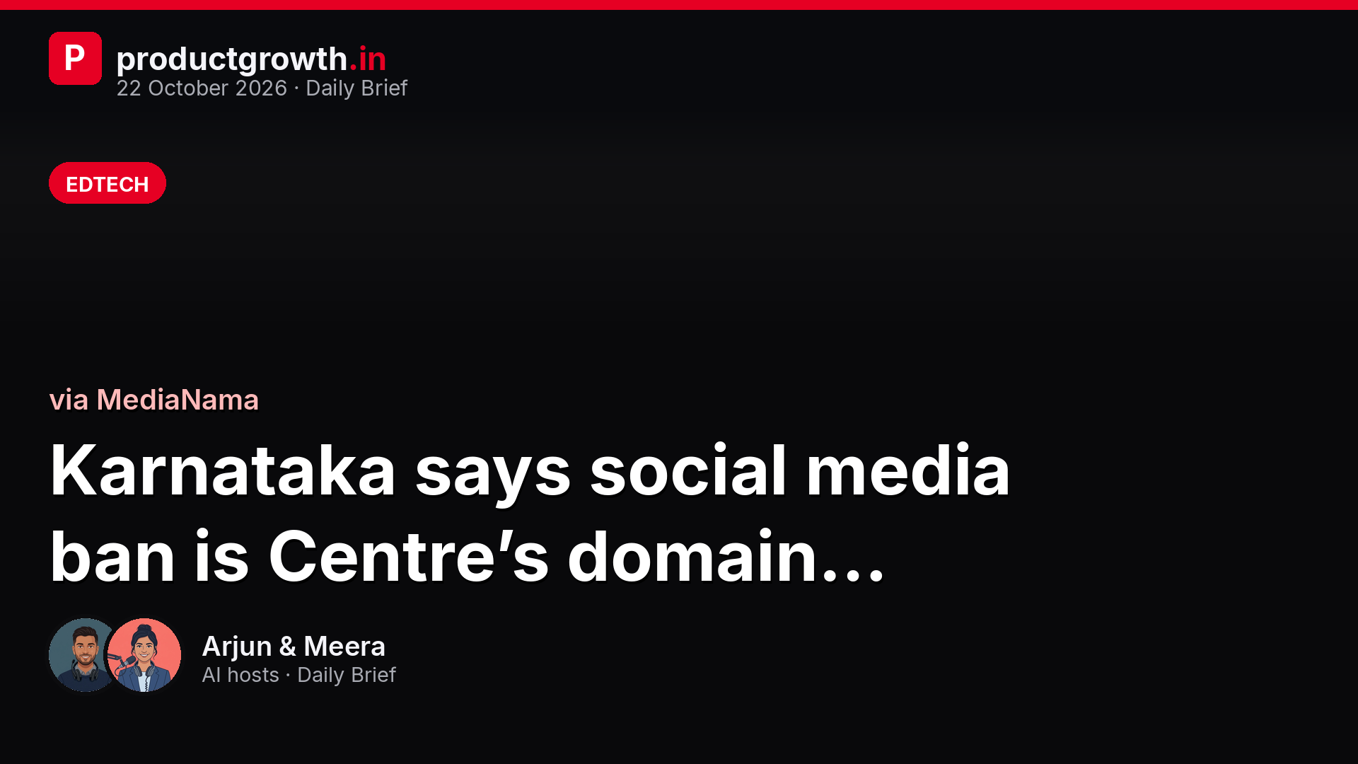 Karnataka says social media ban is Centre’s domain; Education dept to seek Centre’s advice