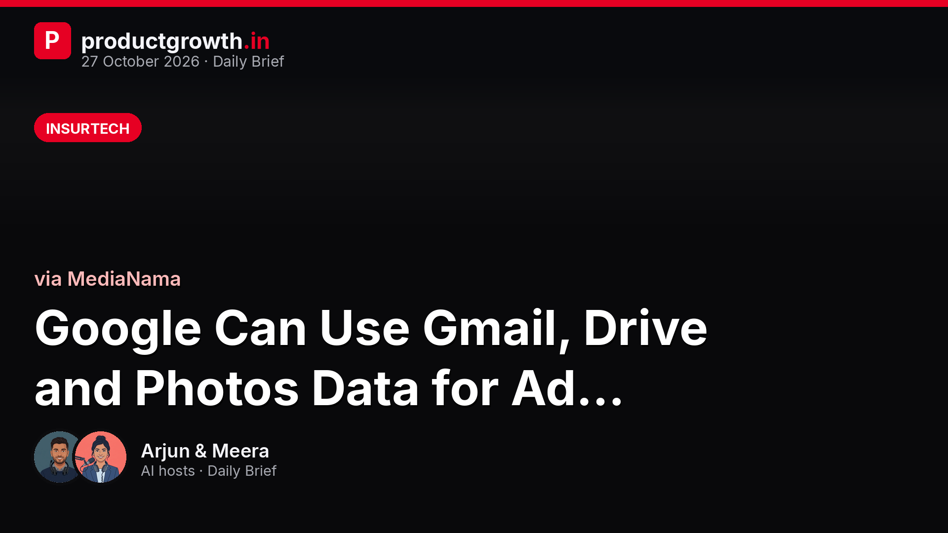 Google Can Use Gmail, Drive and Photos Data for Ad Personalisation, With Conditions